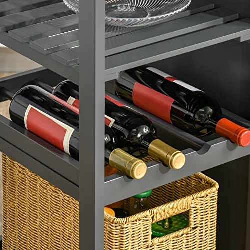 Utility Kitchen Cart, Rolling Kitchen Island Storage Trolley