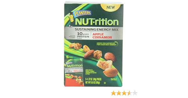 Planters nutrition sustaining Energy Mix packs Apple cinnamon - 5 ct (029000018600)