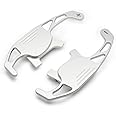 WENJTP Paddles Shifters,Polish Aluminum Shifter Extension for Car Steering Wheel Compatible with VW Volkswagen Golf MK7 GTI R R-line Scirocco 2014-2019 (Sliver)