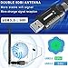USB WiFi Adapter 1200Mbps for PC Desktop Laptop, Dual Band (2.4G/300Mbps+5G/866Mbps) Network LAN Card with High Gain External Antenna for Windows Vista/7/8/8.1/10 MAC Linux
