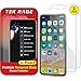 iPhone X Screen Protector - Tek Rage (Clear, 2 Packs) Anti-Shatter Tempered Glass Protectors with Guide Frame for Apple iPhoneX/10 [3D Touch Accurate] Anti Impact Case Friendly