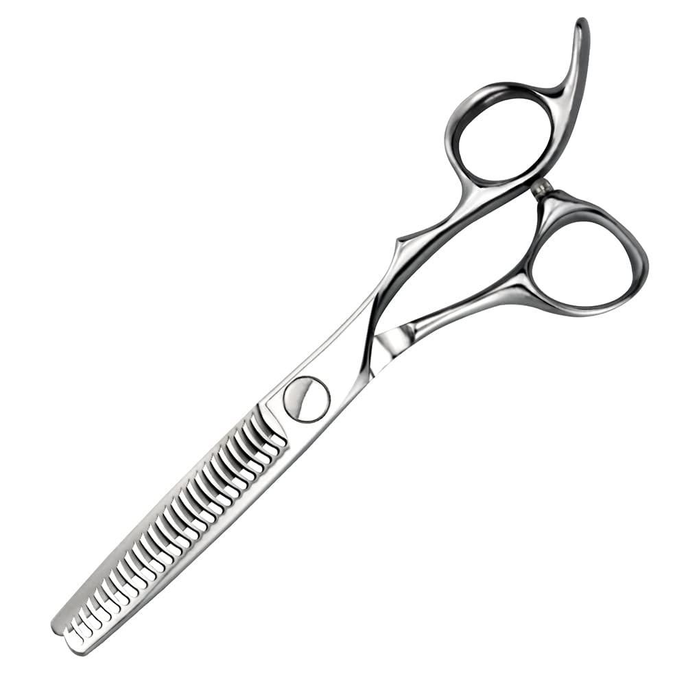 AOLANDUO Professional Thinning Shears with Reverse Tooth – Barber & Salon Scissors for Hair Stylists – VG10 Steel, 20–25% Thinning Rate, Offset Handle, Ball Bearing Pivot