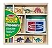 Melissa & Doug Wooden Stamp Set - Dinosaurs (Arts & Crafts, Sturdy Wooden Storage Box, Washable Ink, 14 Pieces, Great Gift for Girls and Boys - Best for 4, 5, 6, 7 and 8 Year Olds) primary
