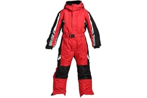 Genma0 One-Piece Snowsuit Water Resistant Windproof Taslon Reflective for Adults/Men/Women