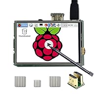 UCTRONICS 3.5 Inch HDMI TFT LCD Display with Touch Screen, Touch Pen, 3 Heat Sinks for Raspberry Pi 3 Model B+, 3 Mode B,Pi 2 Model B, Pi B+