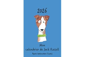 Calendrier 2026 (Canada) - Mon calendrier de Jack Russell: Calendrier hebdomadaire - Jack Russell - Canada