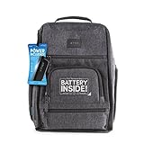 TYLT Power Bag and Charging Station - Built in 5,200 mAh Power Bank and Cable Routing Pockets for Charging Multiple Devices (Traveler)