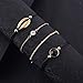 Handmade Braided Adjustable Strand Wrap Bracelet Set Waterproof Shell Charm Stretch Knot String Thread Bracelets Pure Life Friendship Jewelry