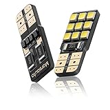 Marsauto CanBus-Ready 168 194 LED Bulb T10 Polarity Free Super Bright 9SMD for Car Interior Dome Map Door Courtesy License Plate Lights 12V 6000K Xenon White 2-Pack