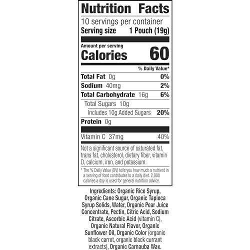 ANNIE’S ORGANIC BUNNY FRUIT FLAVORED SNACKS, SUMMER STRAWBERRY, GLUTEN FREE, 10 POUCHES, 7 OZ