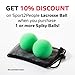 sport2people Rubber Yoga Massage Balls - Spiky and Lacrosse Balls to Improve Reflexology and Mobility - Deep Tissue Foot Massager, Trigger Point Roller for Myofascial Release and Plantar Fasciitis