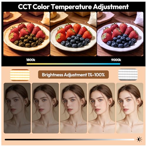 ULANZI K20 RGB Video Light, 20W LED Camera Light Panel for Photography, 1800-9000K CRI95+ 20 Effects, 3300mAh Rechargeable Portable Photo Video Lighting for DSLR Sony Canon Nikon Fuji Vlogging TikTok