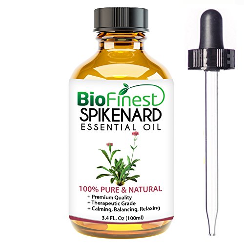 Biofinest Spikenard Essential Oil - 100% Pure Organic Therapeutic Grade - Best for Aromatherapy & Calming - for Insomnia and Stress Relief - Free E-Book & Dropper (100ml)