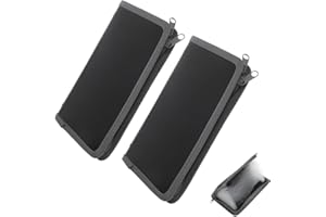 2Pcs Expanding Accordion Receipt Organizer Folder Zipper,13 Pockets Portable Accordion Document Bag for Home, Office Receipt 