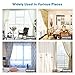 Curtain Tiebacks Magnetic Holder (2 Pcs, 1 Pair) - The Most Convenient Drape Tie Backs, Decorative Drape Holders Holdbacks Weave Rope Clips Window Sheer Blackout Panels Home and Office, (Silver Grey)
