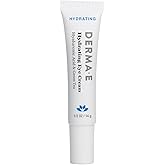 Derma E Hydrating Eye Cream – Firming and Lifting Hyaluronic Acid Treatment - Under Eye and Upper Eyelid Cream Reduces Puffiness and Appearance of Fine Lines, 0.5 oz