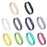 GinCoband 10PCS Fitbit Flex 2 Bands Replacement for Fitbit Flex 2 Wristband No Tracker