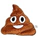 EvZ Emoji Poo Face Emoticon Cushion Stuffed Plush Soft Pillow, Official Certified, 35cm Brown
