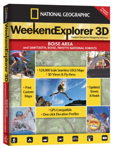 Weekend Explorer 3D - Boise Area and Sawtooth, Boise, Payette N.F.