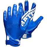 Battle Double Threat Adult Football Gloves, Blue, X-Large