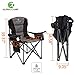 Camping World Portable Folding Collapsible Padded Oversized Camping Chairs with Steel Frame,Cup Holder Quad Lumbar Back – Heavy Duty Support 450 LBSthumb 1