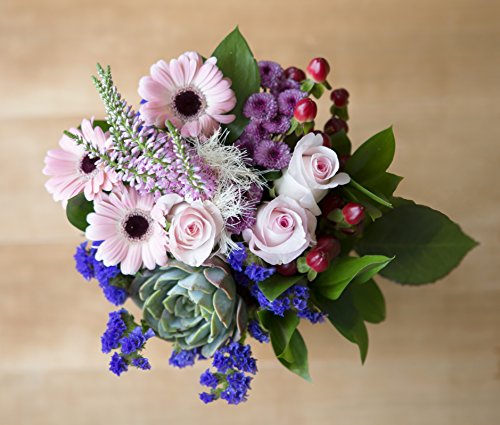 Blooms2Door Valentine's Day Favorite: Sweet Tootsie Mixed Bouquet with Vase