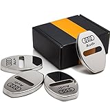 4pcs/lot New Arrival Stainless Steel Door Lock Decoration Cover Door Lock Cover Sticker For A1 A4 A5 A7 A8 Q3 AUDI A3 Q5 Car Styling (white)