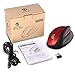 KINGTOP Wired & Wireless Ergonomic Vertical Mouse, Rechargeable Gaming Mouse, Red