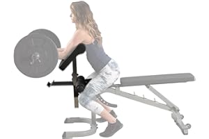 Body Solid (GPCA1) Preacher Curl Attachment for GFID71 GFID31 GDIB46L Benches with Bar Saddle, Best Preacher Bench Accessory for Biceps Triceps Workouts, Commercial and Home Gym Machine Attachments