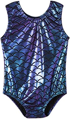 Girls Sparkle Mermaid Dancing Gymnastics Leotards