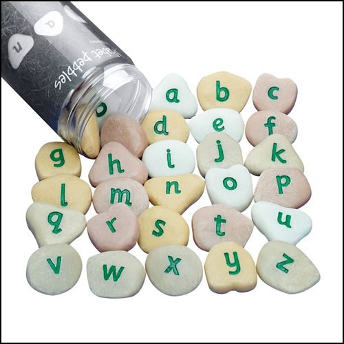 Alphabet Pebbles Expanded Set (Lowercase)