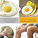 Tovieya Egg Poaching Cups with Build-in Ring Standers for Microwave or Stovetop Cooking, BPA Free, 2 Pack