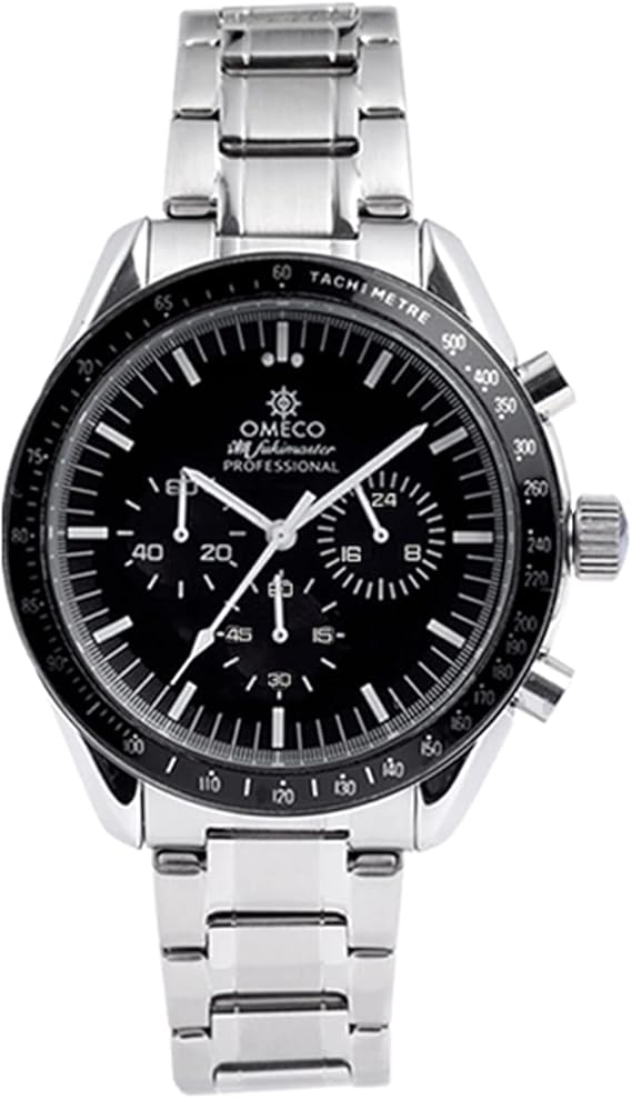 Amazon Omeco オメコ 潮fukimaster シルバー クロノグラフ マスター メンズ 生活防水 おめこ 高級時計 腕時計 日本製 ムーブメント オマージュ パロディ ウォッチ メンズ腕時計 腕時計 通販