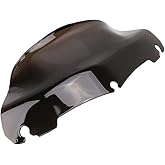 9" Wave Windshield Windscreen for Harley Touring Street Glide Electra Glide Ultra Limited FLHT FLHTC FLHX 2014-2024 Smoked Dark Motorcycle Windshield