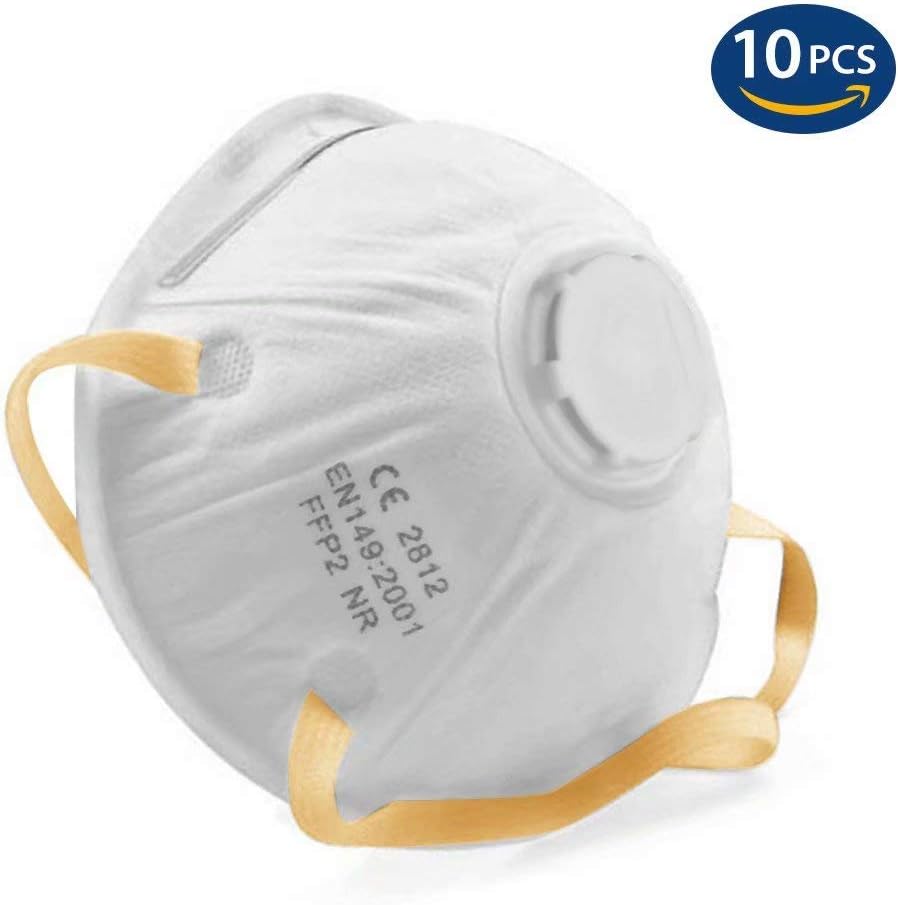 10Pcs Safety cover, Dust Mouth cover Equipped with Breathing Valve, Surgical Face Protector Bacterial Filter Respirator,for Adult Kids Bady…