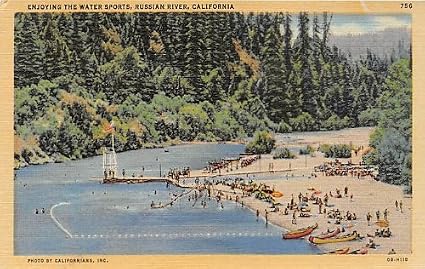 Russian River, California Postcard at Amazon's Entertainment ...