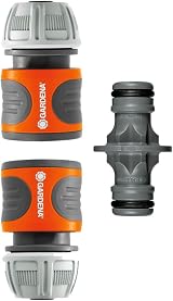 Gardena Coupling Set Hose Connector 13 mm 1/2 and 15 mm 5/8 inch view 1