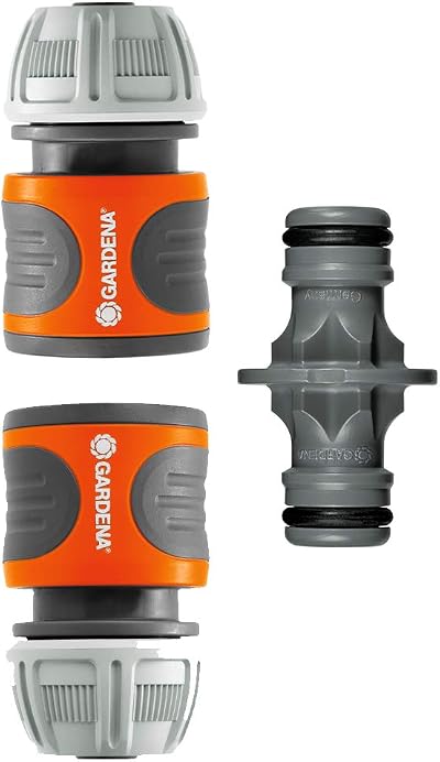 Gardena Coupling Set Hose Connector 13 mm 1/2 and 15 mm 5/8 inch