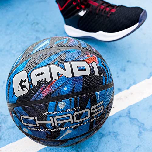 AND1 Chaos Rubber Basketball Official Size Streetball, Made for