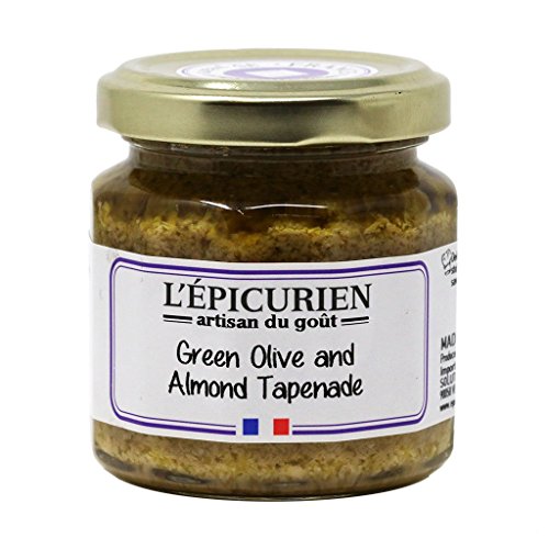 L'Epicurien, Green Olive and Almond Tapenade | Non-GMO | Gluten-Free | All-Natural, 3.5 Ounce Jar (Multipack) (1)