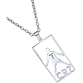 COMTRUDE CR7 Pendant Football Star Cristiano Ronaldo Necklace Pendant Silver Premium Stainless Steel Football Necklace