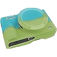 G7X Mark III Case, Soft Silicone Protective Case Cover for Canon Powershot G7X Mark III Digital Camera, Durable Camera Body Skin Protector with Removable Lens Cover, Green Blue
