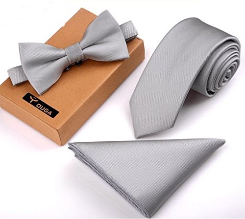 Amazon 結婚式 二次会向け6点セット ネクタイ 蝶ネクタイ チーフ