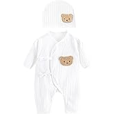 VLSQHNCF Gender Neutral Baby Clothes, Newborn Boys And Girls Infant Bunting Jumpsuit, Organic Cotton One-piece Long Sleev