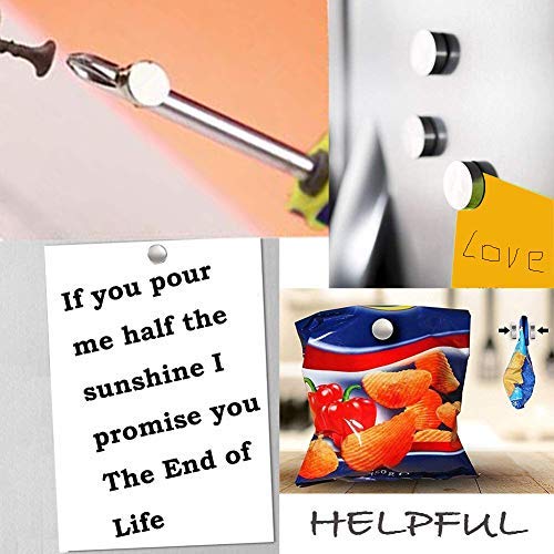 Fridge Magnets, JTS 100PCS 6x2MM Small Magnets Refrigerator for DIY Magnets, Office Magnets