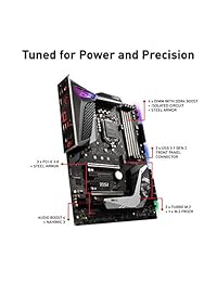 MSI MPG Z390 Gaming PRO Carbon LGA1151 (Intel 8th 9th Gen) M.2 USB 3.1 Gen 2 DDR4 HDMI DP SLI CFX ATX Z390 Gaming Motherboard