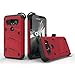 Zizo BOLT Series compatible with Samsung Galaxy S7 Active Case Military Grade Drop Tested with Tempered Glass Screen Protector Holster RED BLACK