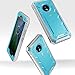 Poetic Revolution Moto G5 Plus Rugged Case with Hybrid Heavy Duty Protection and Built-in Screen Protector for Motorola Moto G5 Plus (2017) Blue/Gray