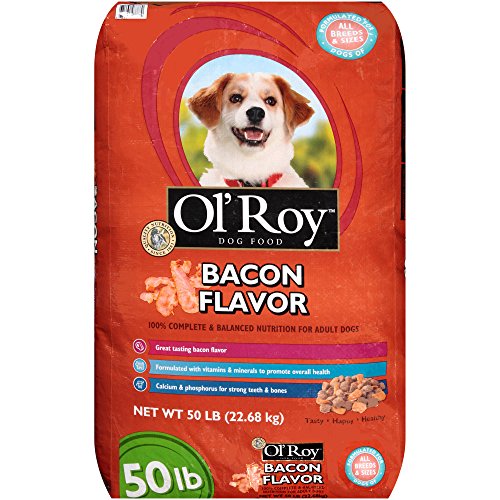 Ol' Roy Bacon Flavor Dry Dog Food for All Breeds and Sizes - 50lbs