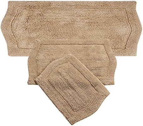 Home Weavers 3 Piece Waterford Set Rug, Linen, 22" x 60"